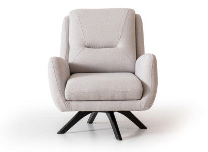 Armchair Modern White Living room Seat Furniture Textile Luxury Design Furniture Lounge Club